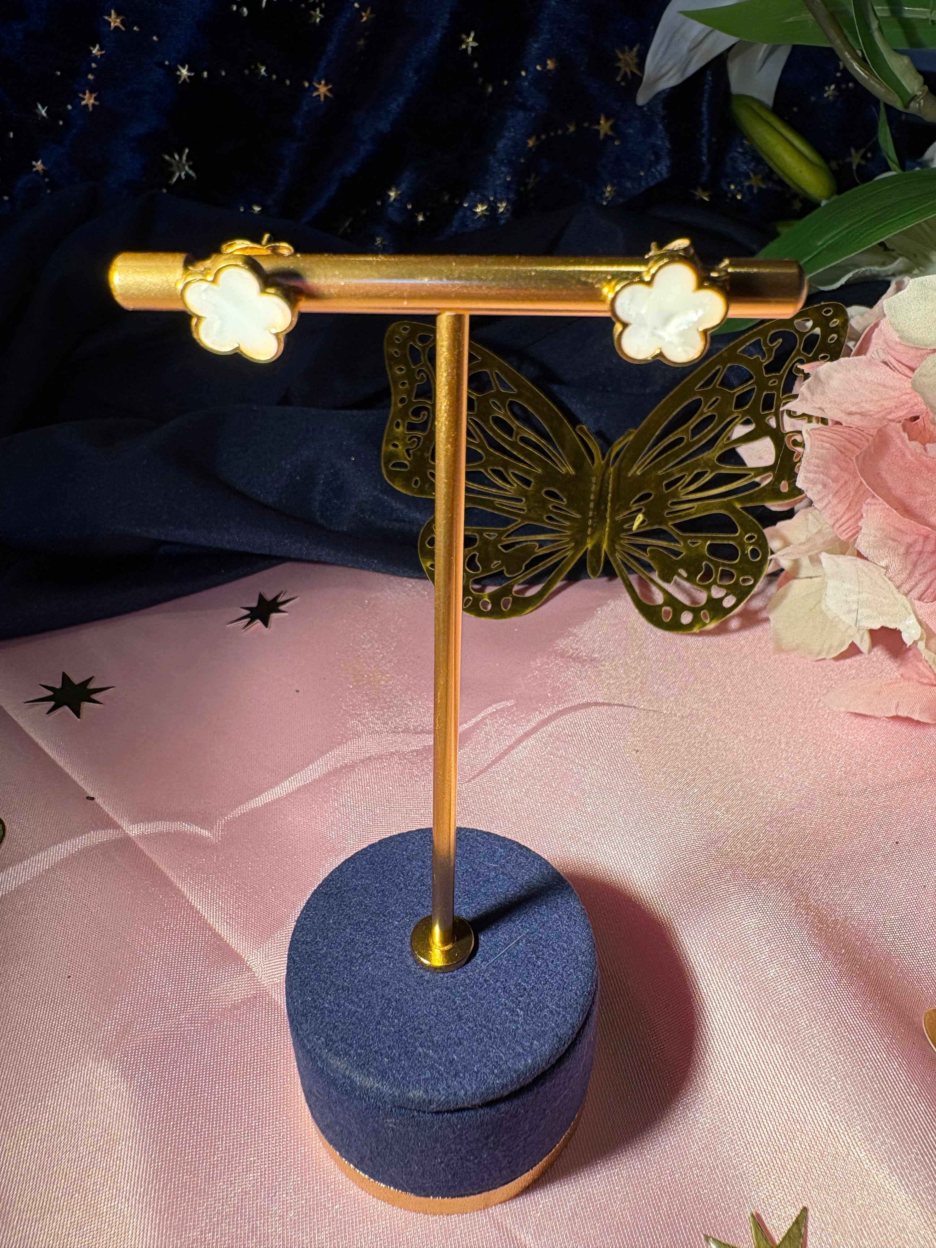 Boucle d’oreille White Blossom